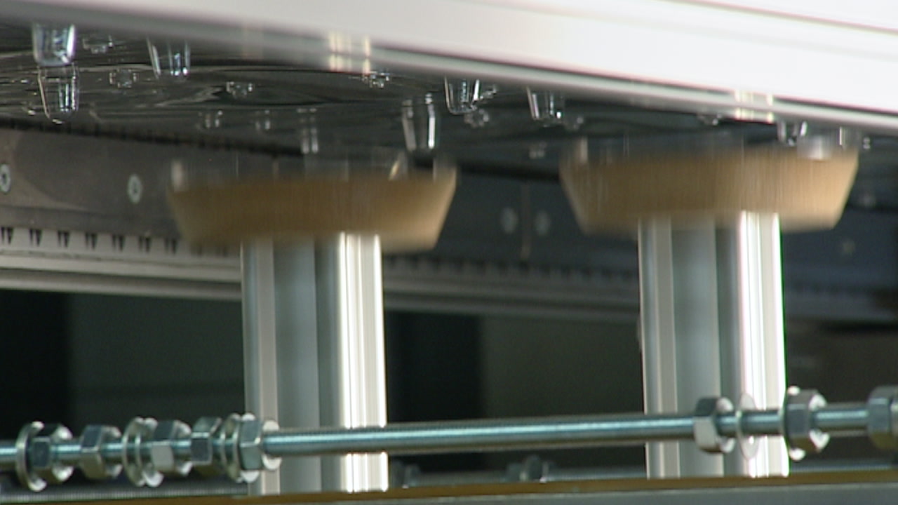 Mold opening during compression manufacturing