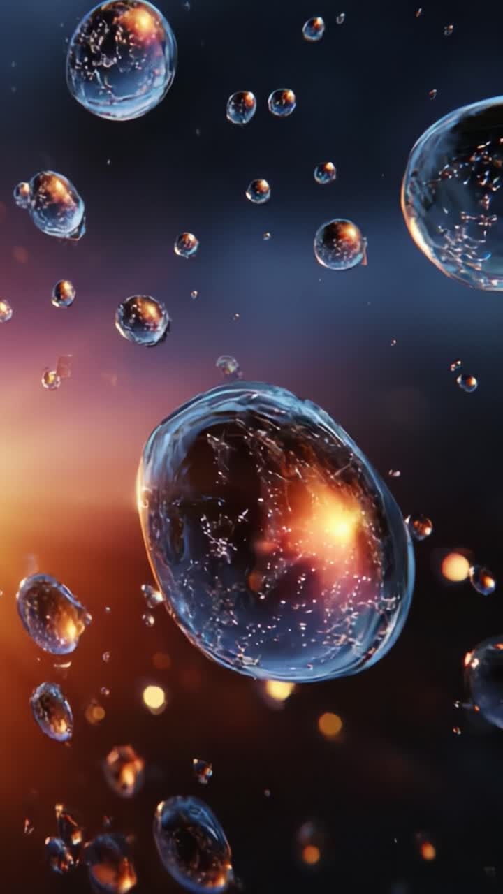 An Enchanting Display of Translucent Spheres in a Luminous Background, Capturing the Beauty of Light Refraction and Reflection in a Serene Setting, Evoking a Sense of Tranquility and Wonder