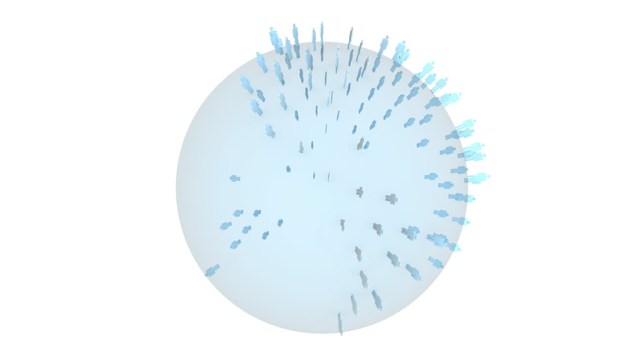 파란색 지구가 스스로 회전하고 있습니다.