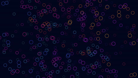 formación circular patrón intrincado de círculos en fondo negro