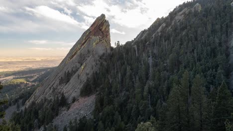 majestic mountain view of flatirons