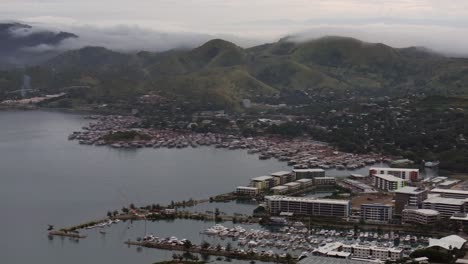 aerial view of dili, timor-leste