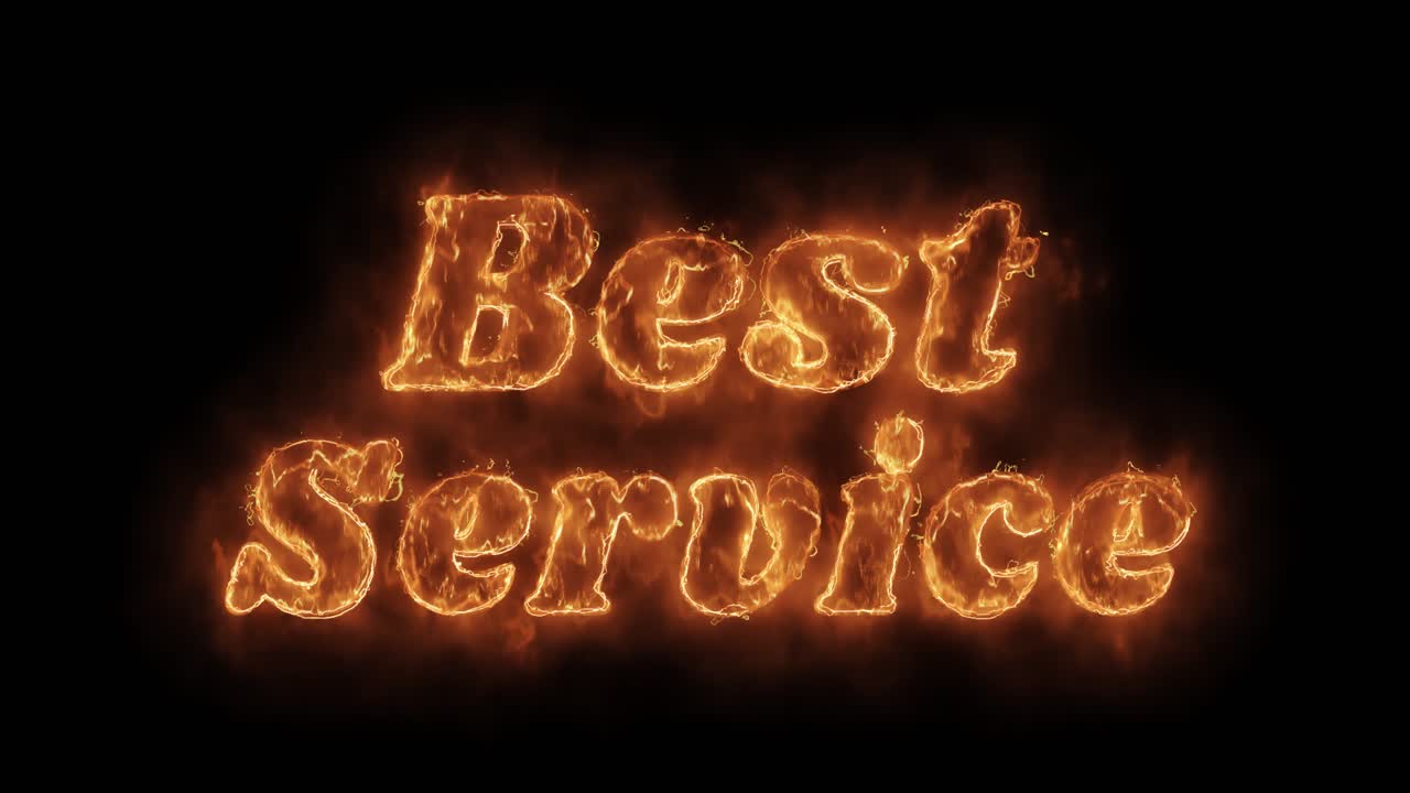 Best Service in Fire Text Effect