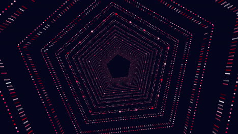 eternal maze of red dots captivating 3d tunnel stretches beyond limits