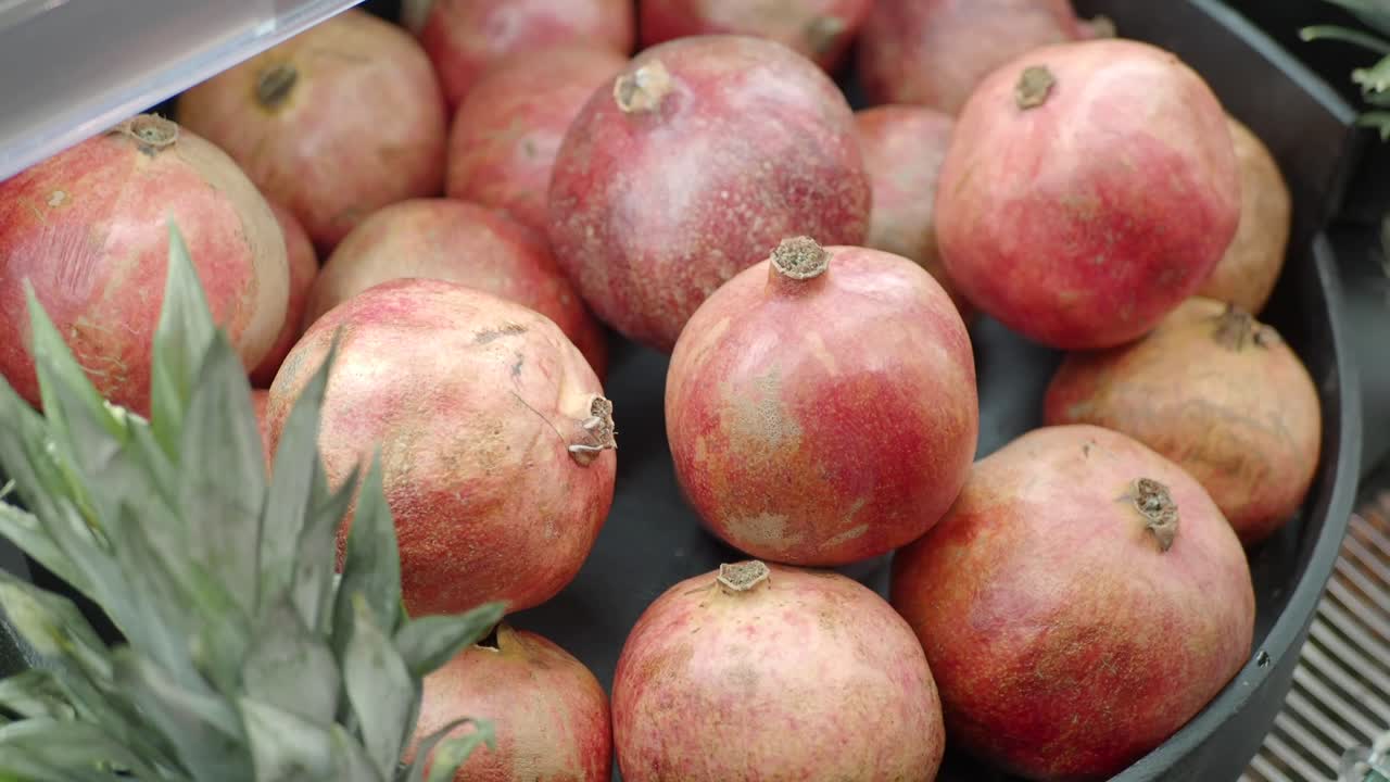 Nærbillede af granatæbler