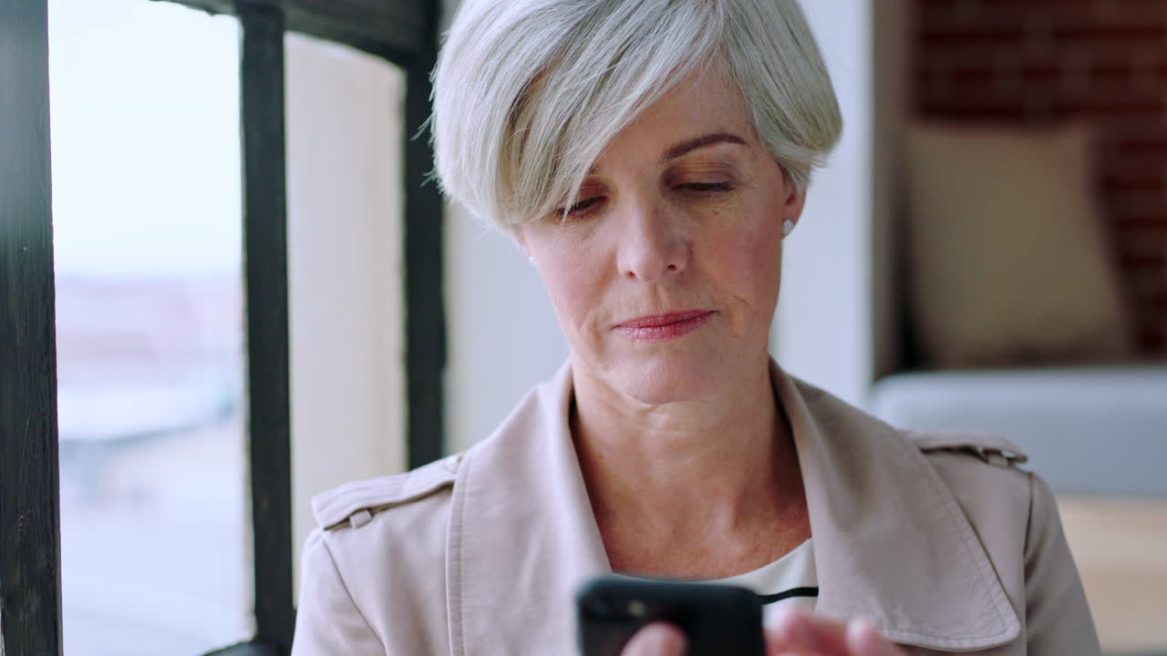 통신, 전화 및 비즈니스 여성 타이핑