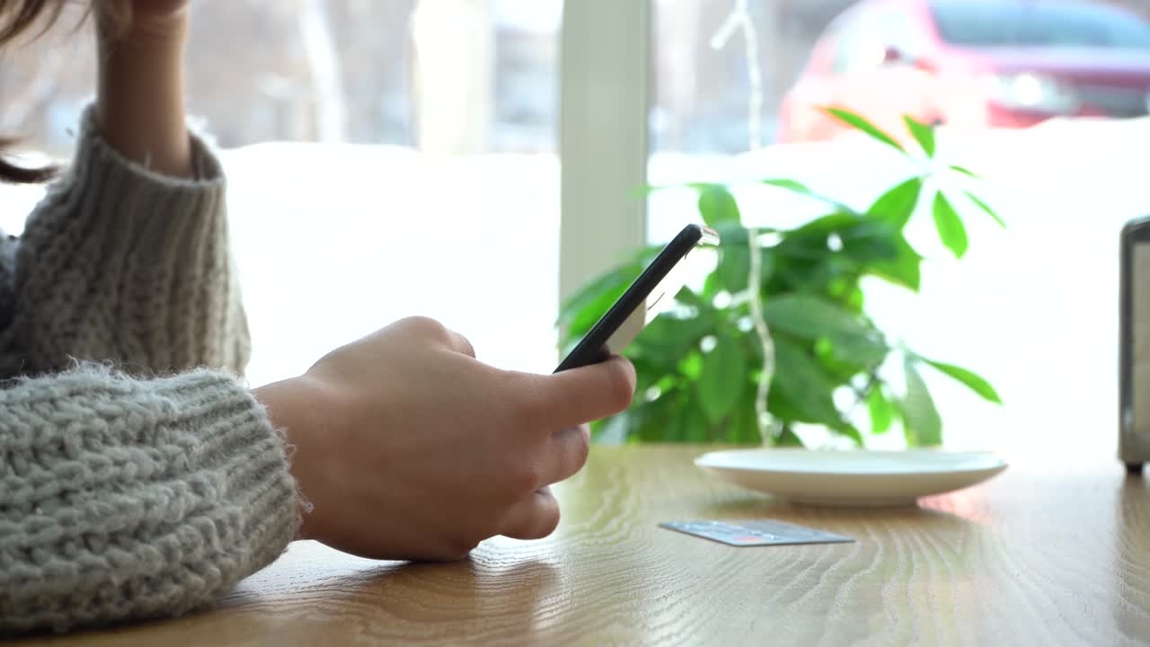 Close-up of a young woman's hands