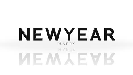 Elegance-style-Happy-New-Year-text-on-white-gradient