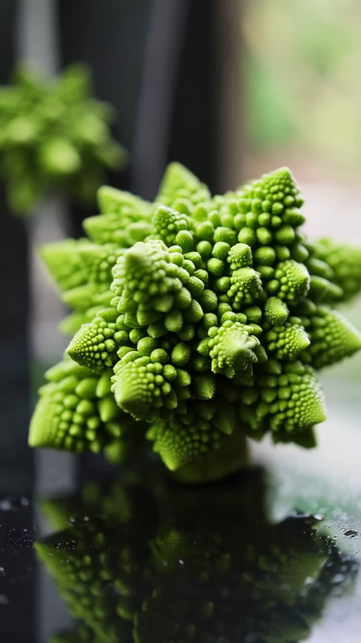 Close-up of a Romanesco Broccoli