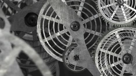 Conceptual animation of metallic gears rotating