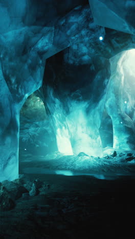 a mystical ice cave