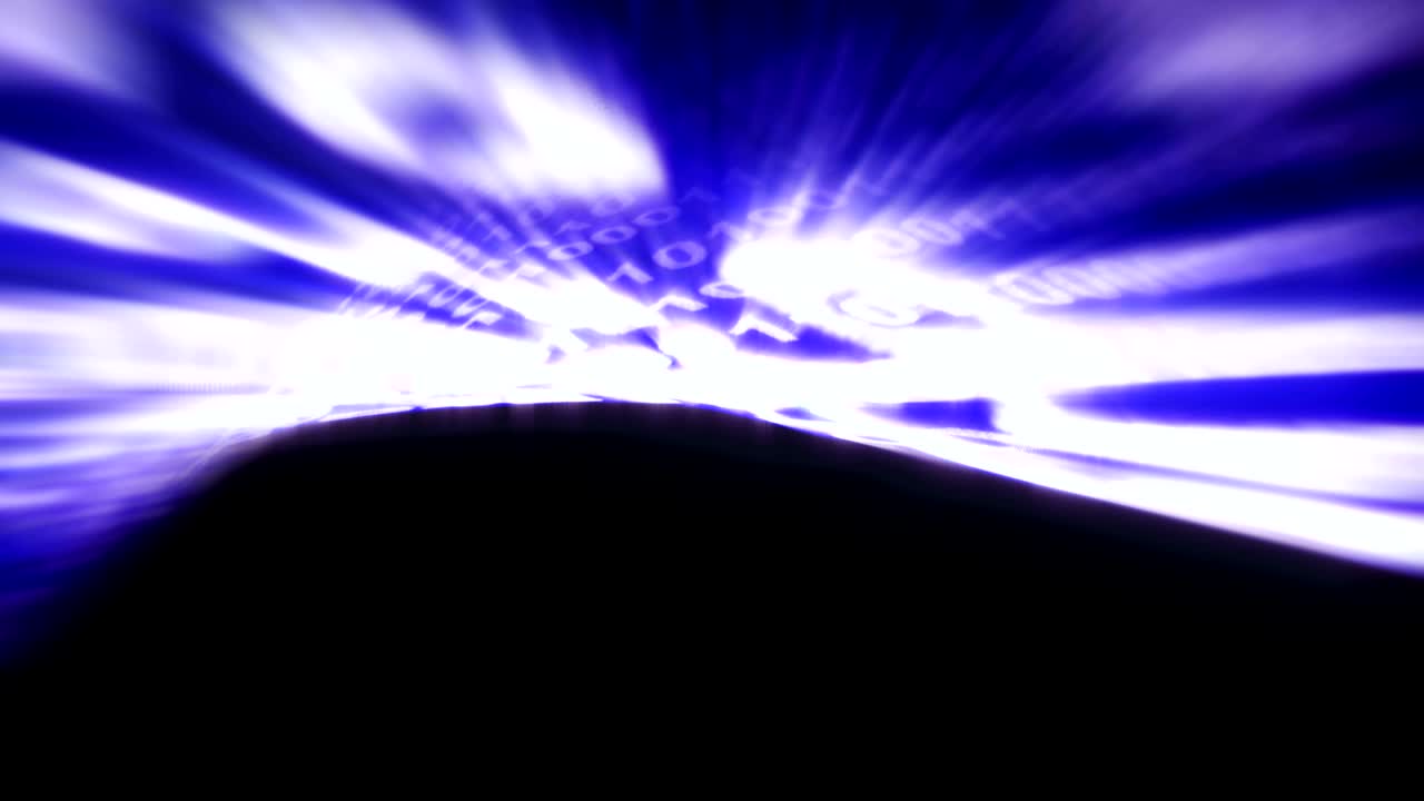 números de código binario animación, representación, fondo, bucle