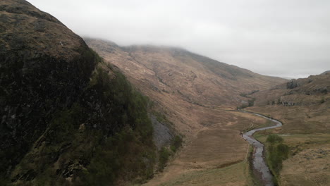 scotland mountain valley drone 4k