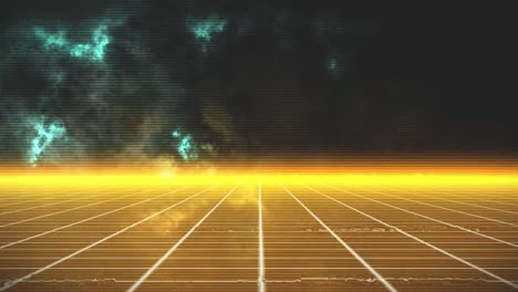 animación de la cuadrícula amarilla en movimiento