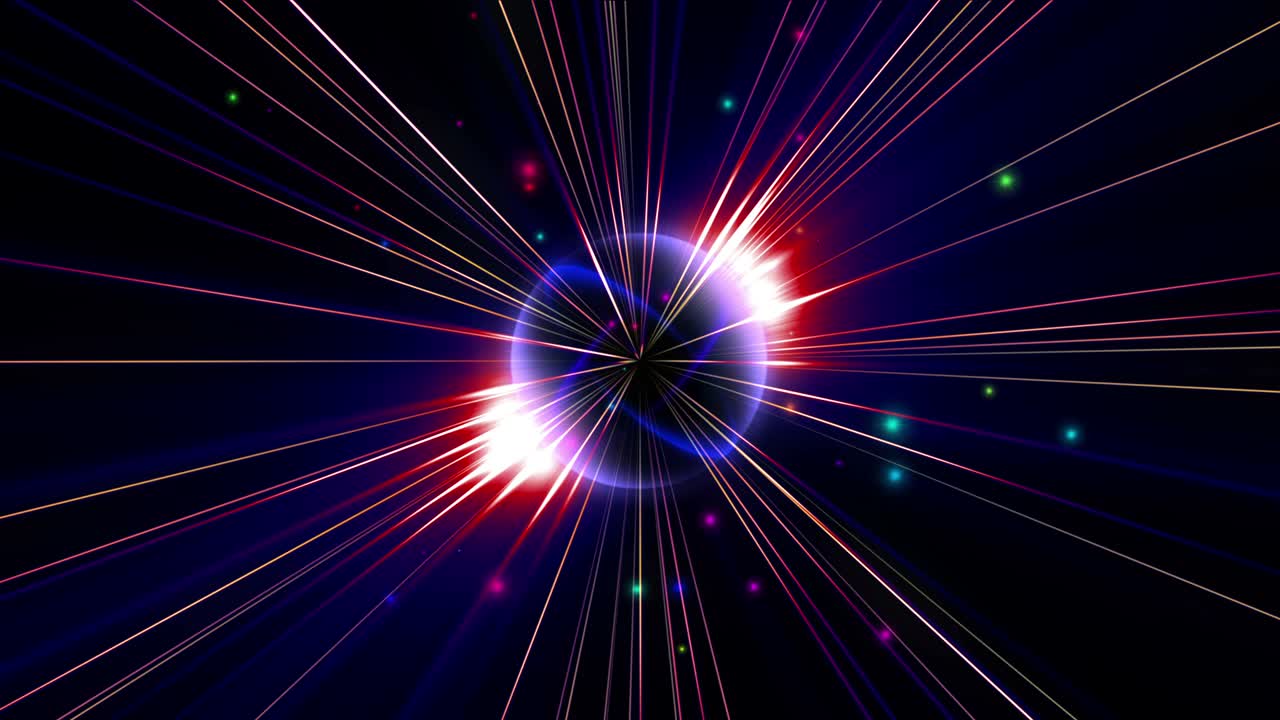 pulso de rayos de luz estelar atómico 4k