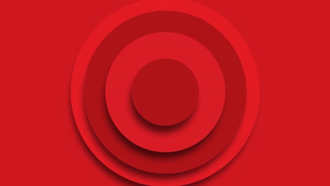 3d animation abstract red background
