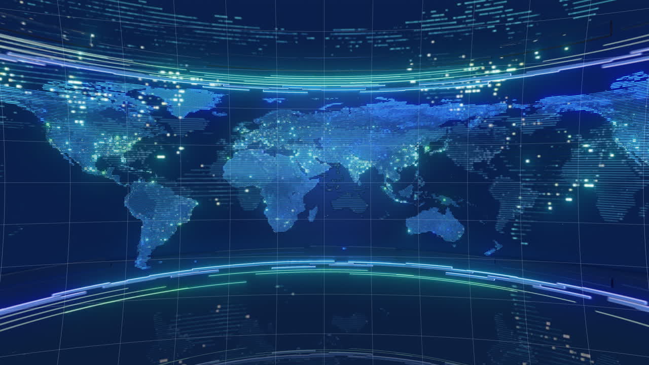 인상적인 3d 지도 애니메이션