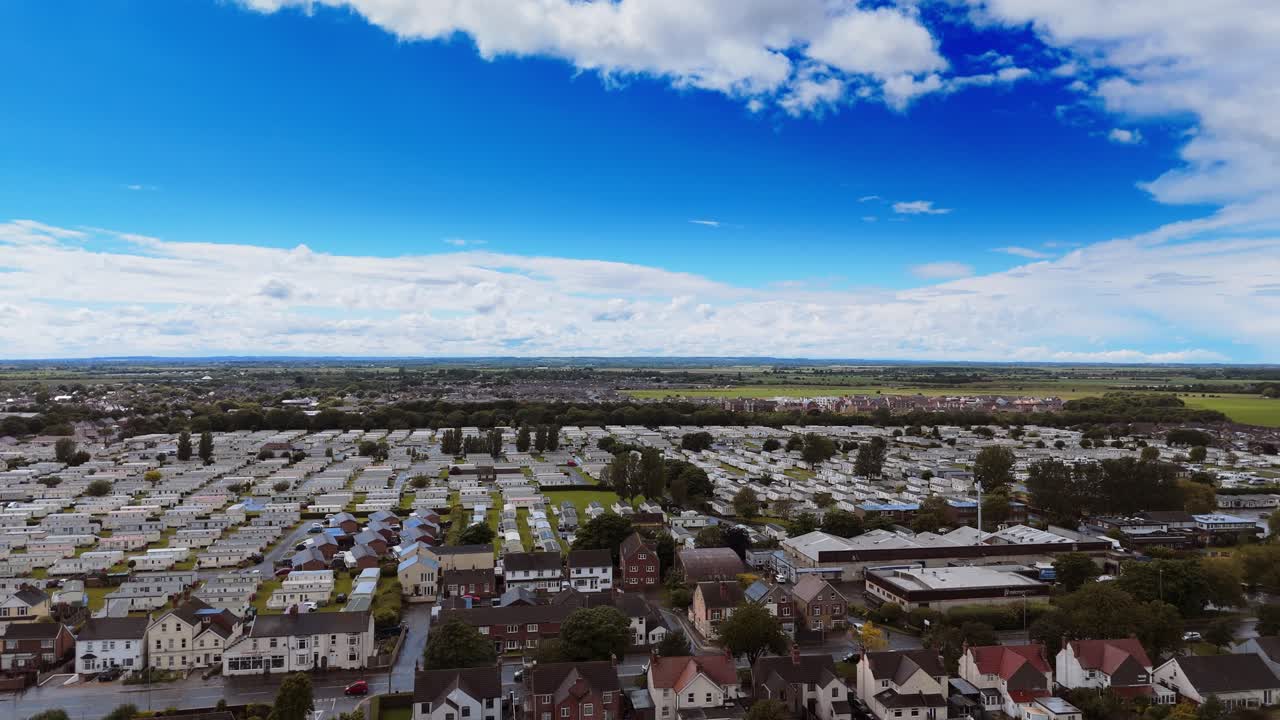 tormenta que se avecina sobre la ciudad costera de skegness