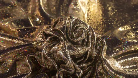 textura de tela iridescente dorada