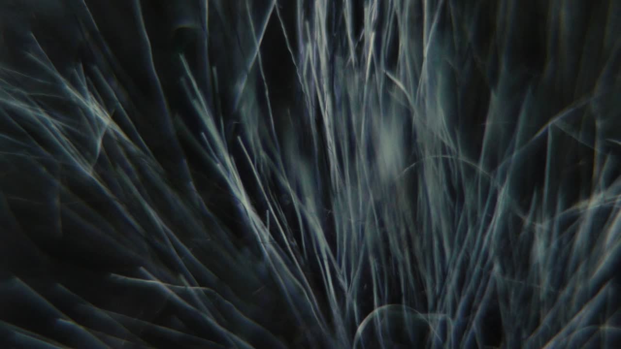 Macro di un antivento per microfono a fucile, copertura pelosa, attrezzatura per la ripresa, attrezzatura per la registrazione audio, slow motion a 120 fps, Full HD, movimento fluido di panoramica a destra