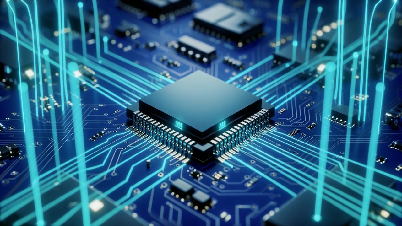 Digital Data Flow Through a Central Processor on a Circuit Board