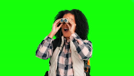 Green-screen,-hiking-binocular