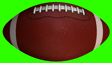 football ball - 3d sport object animated on green screen, video 4k