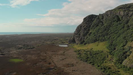 Vista-Aérea-Del-Paisaje-Costero-De-Nueva-Zelanda