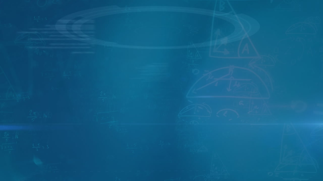 animación de moléculas y globo sobre fondo negro