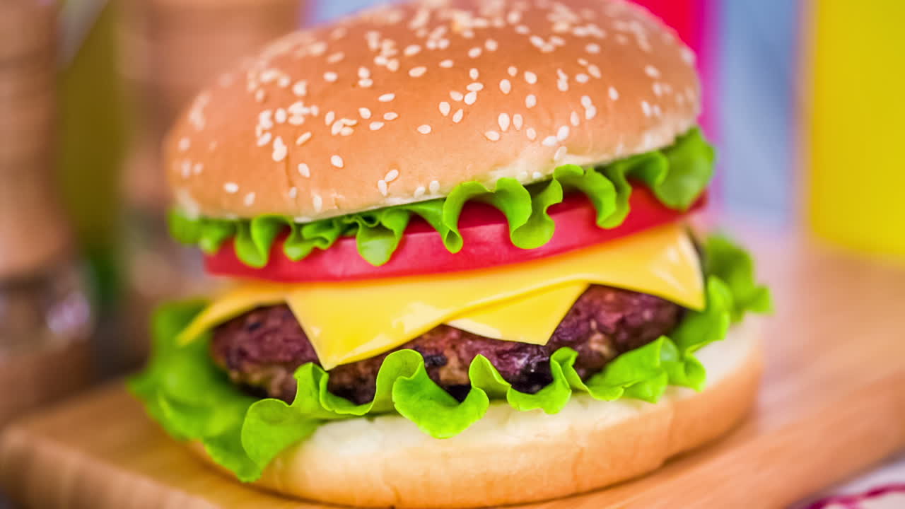 hamburguesa sabrosa y apetitosa hamburguesa con queso