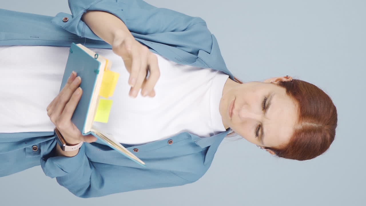 기억 상실의 수직 비디오.