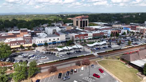 aerial-orbit,-hickory-nc,-north-carolina