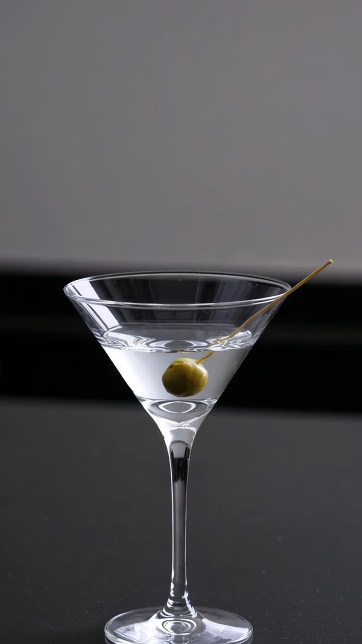 Vodka Martini con oliva
