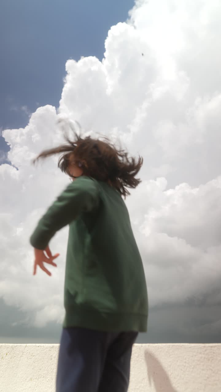 Child Playing Outdoors