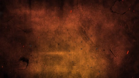 Animation-of-halloween-greetings-on-rusty-orange-background