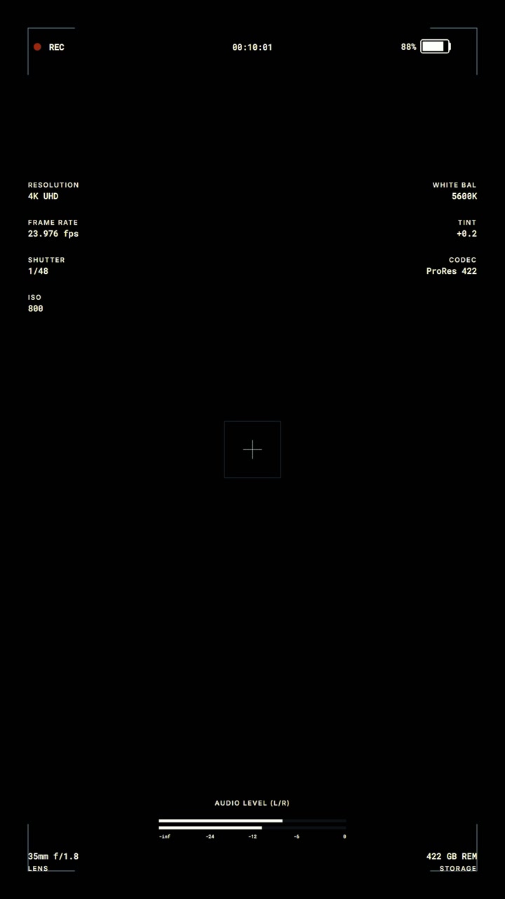 Digital Camera Viewfinder Interface Overlay