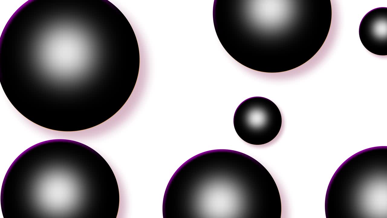 Abstract black light color circle 3d ball background Animation 7.mp4