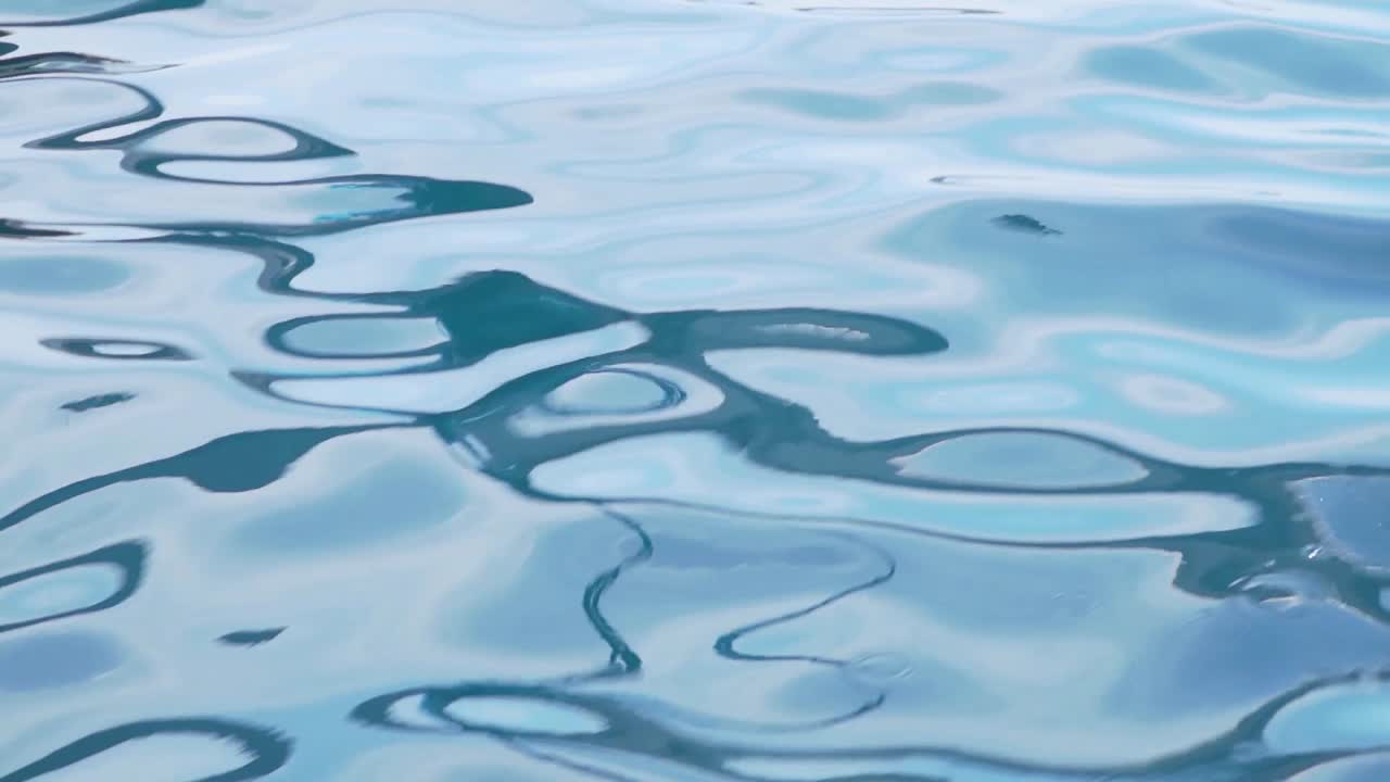 Close up of incredible blue ocean ripples