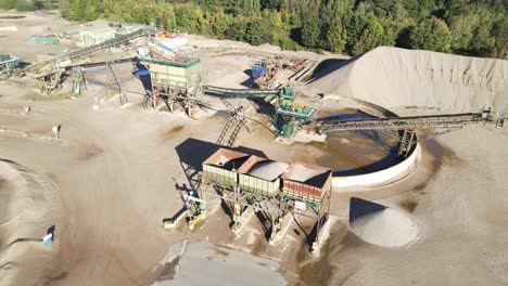 tarmac quarry collingham, newark aerial view high angle