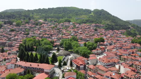 city of metsovo in the mountains of greece