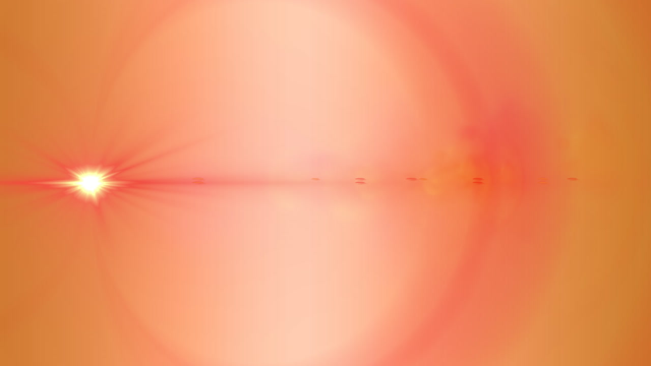 오렌지색 배경에 있는 빛의 반점들의 애니메이션