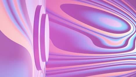 exhibición de productos de bucle vertical para venta de comercio electrónico descuento con fondo líquido animación de renderización 3d desencadenante psicodélico