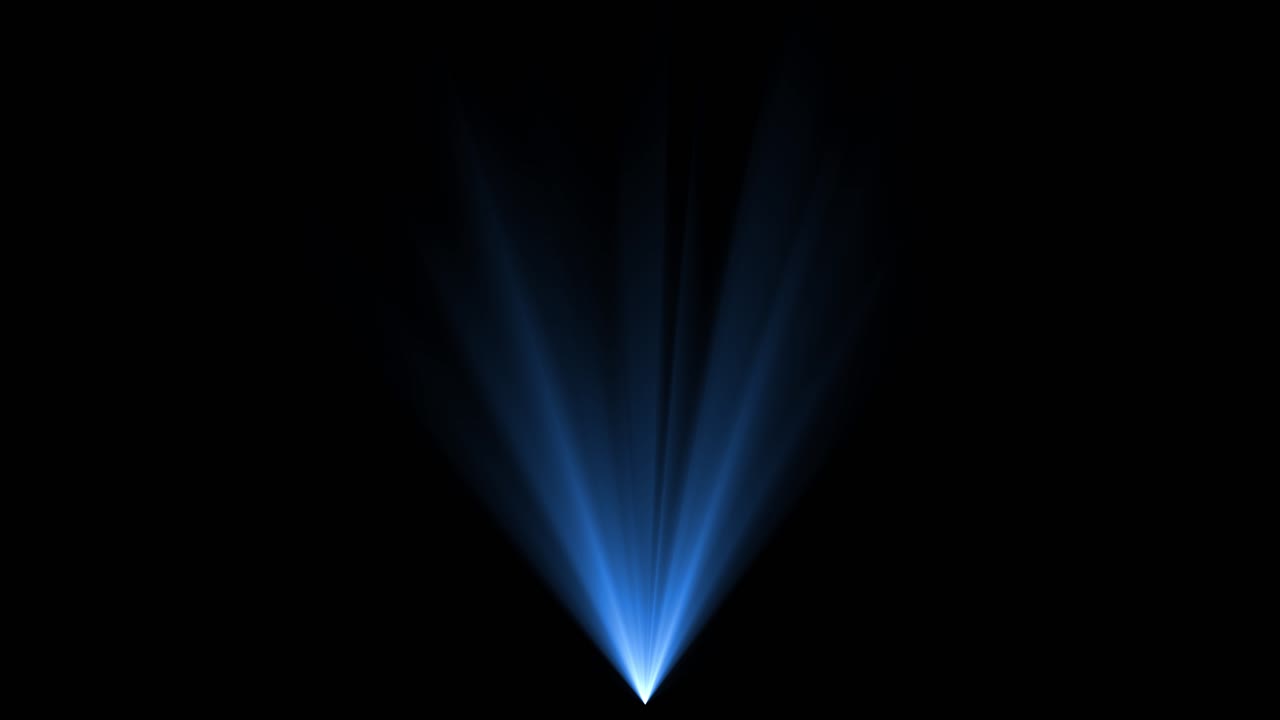 Volumetric lights in the dark lights from down soft optical lens flares shiny animation art