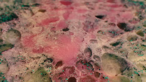 arte abstracto de resina con brillo