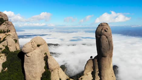 공중: 공중에서 본 몬세라트 산맥