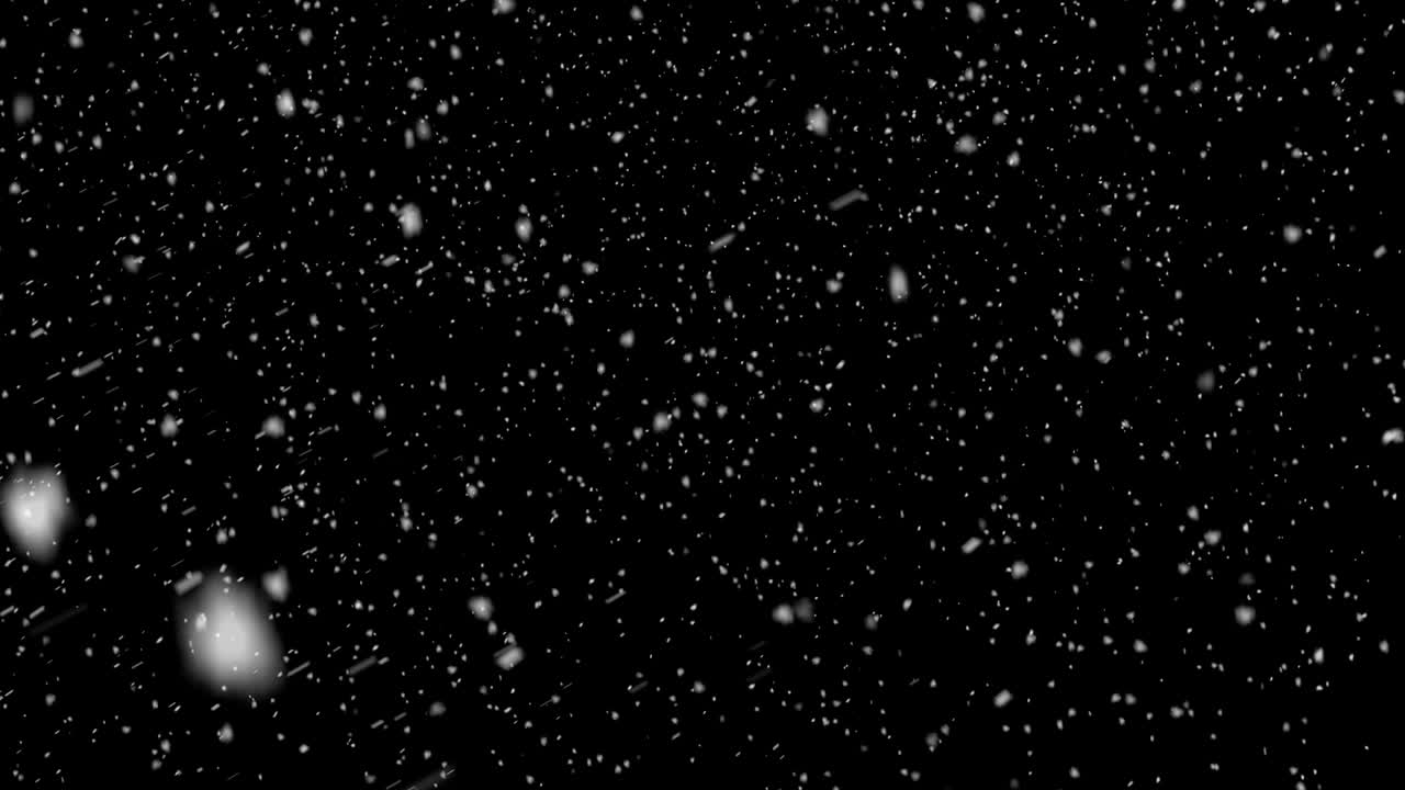 Beautiful Flurry of Snow - seamless loop