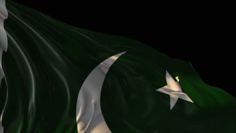 waving pakistan flag