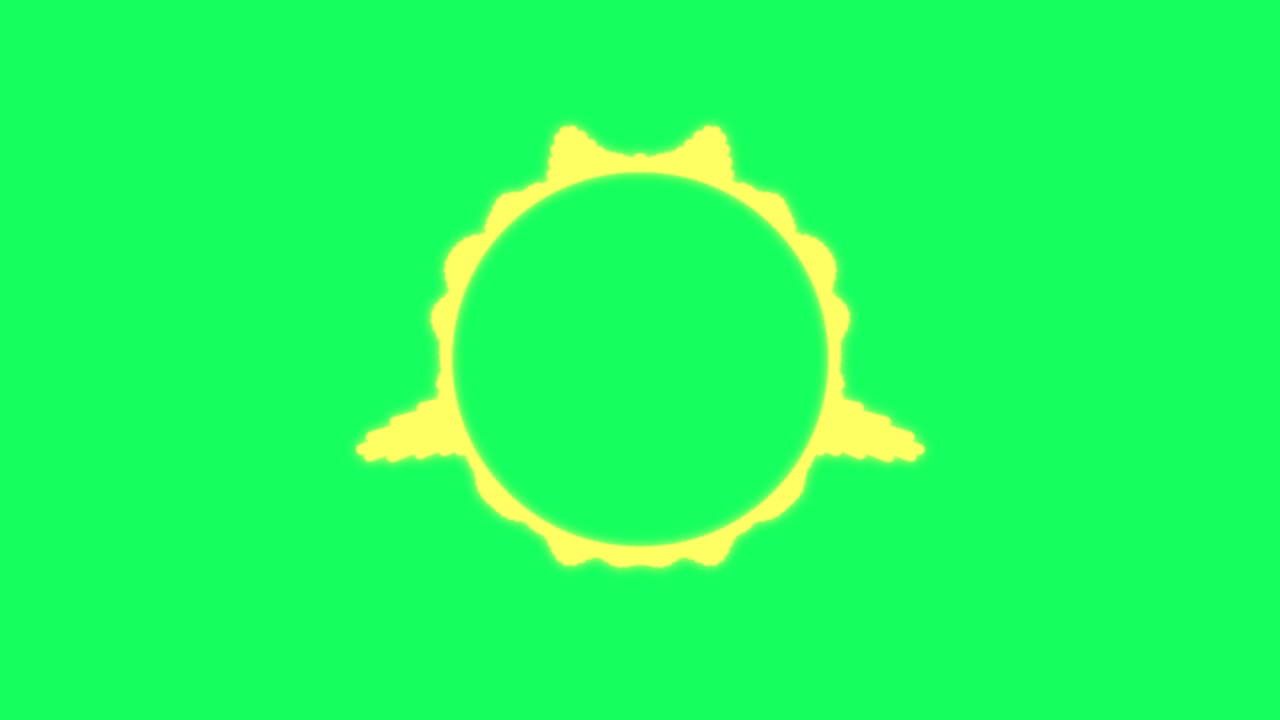 녹색 화면 애니메이션 오디오 스펙트럼