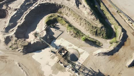 Tarmac-Quarry-Collingham,-Newark-on-Trent-overhead-aerial-view