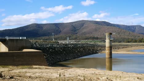 timelapse near the dam wall of lake nillahcootie, victoria, australia, june 2019